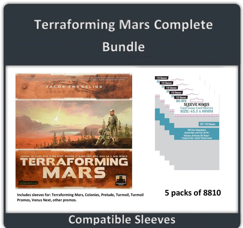 Card Sleeves Sleeve King Bundle: Terraforming Mars (550)