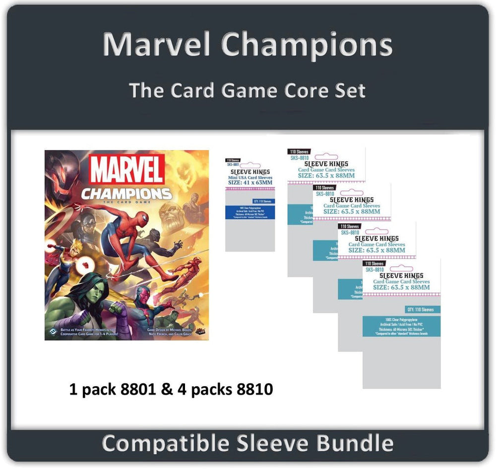 Card Sleeves Sleeve King Bundle: Marvel Champions Core Set (550)