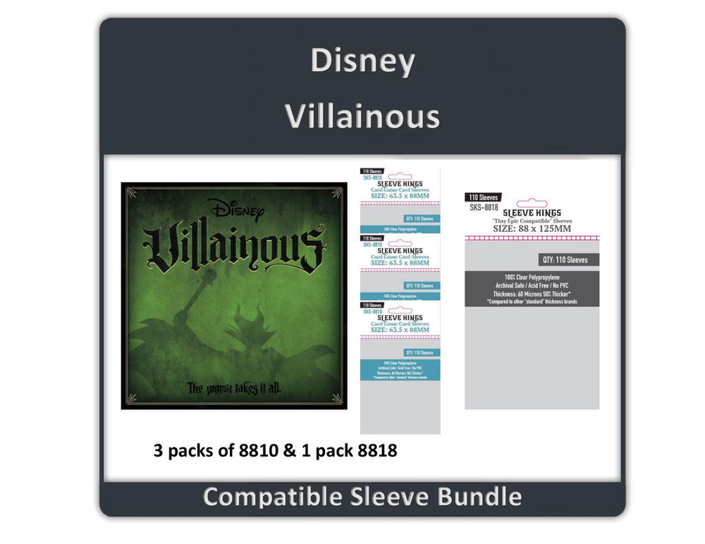 Card Sleeves Sleeve King Bundle: Disney Villainous (440)