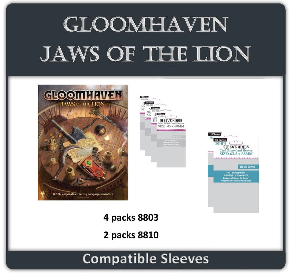 Card Sleeves Sleeve King Bundle: Gloomhaven Jaws of the Lion (660)