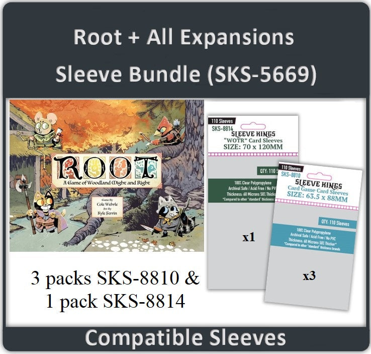 Card Sleeves Sleeve King Bundle: Root/Expansions (220)