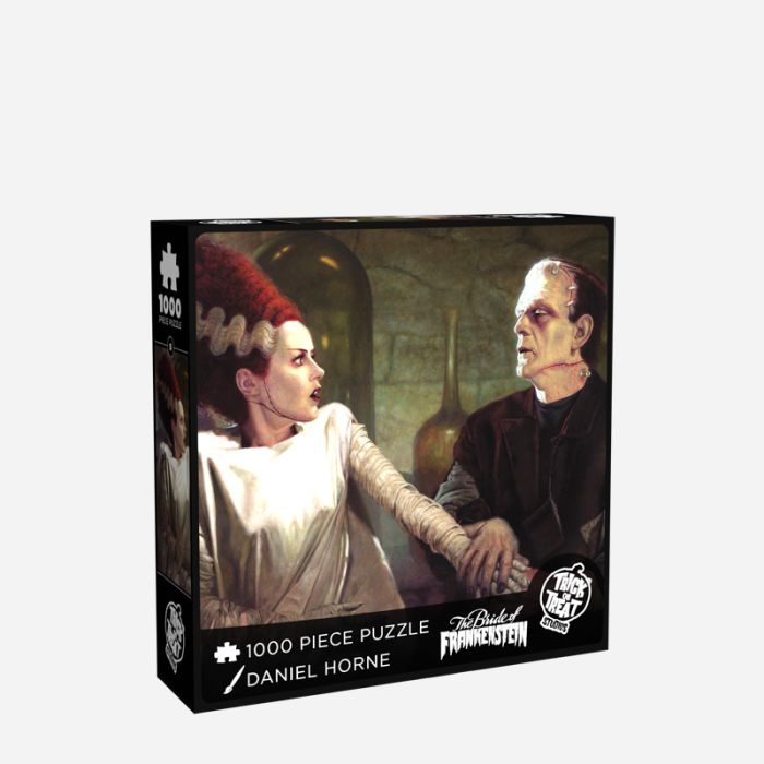 Puzzle Trick or Treat: 1000 Piece Frankenstein With Bride