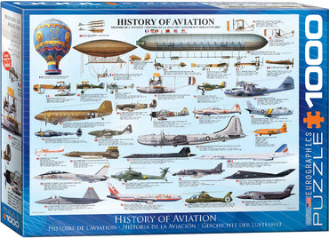 Puzzle Eurographics: 1000 piece History of Aviation