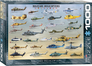 Puzzle Eurographics: 1000 piece Military Helicopters