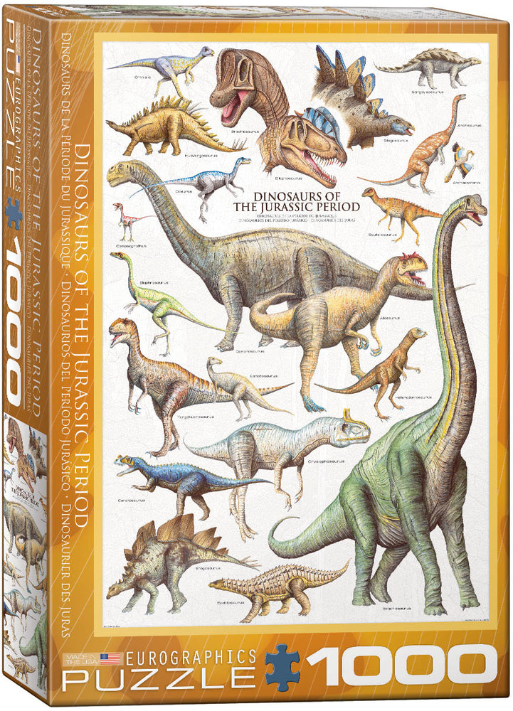 Puzzle Eurographics: 1000 piece Dinosaurs of the Jurassic Period