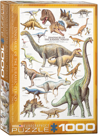 Puzzle Eurographics: 1000 piece Dinosaurs of the Jurassic Period