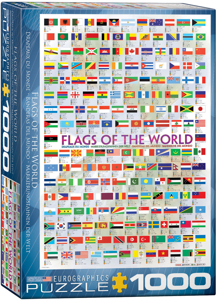 Puzzle Eurographics: 1000 piece Flags of the World