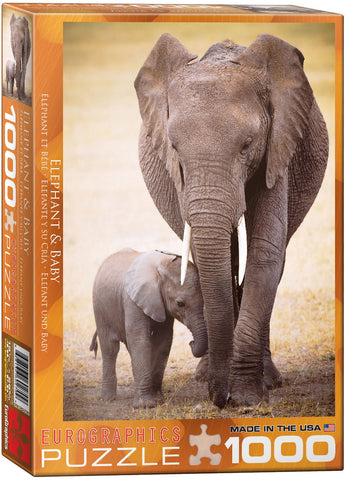 Puzzle Eurographics: 1000 piece Elephant & Baby