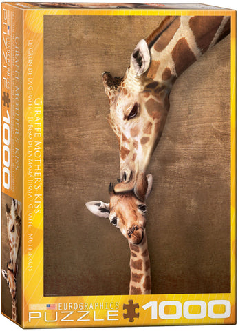 Puzzle Eurographics: 1000 piece Giraffe Mother's Kiss