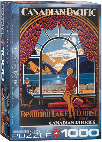 Puzzle Eurographics: 1000 piece Beautiful Lake Louise by Kenneth Shoesmith