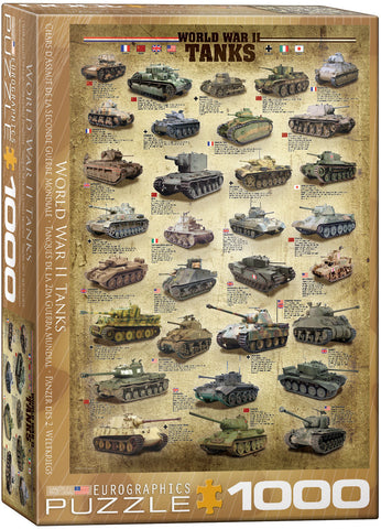 Puzzle Eurographics: 1000 piece World War II Tanks