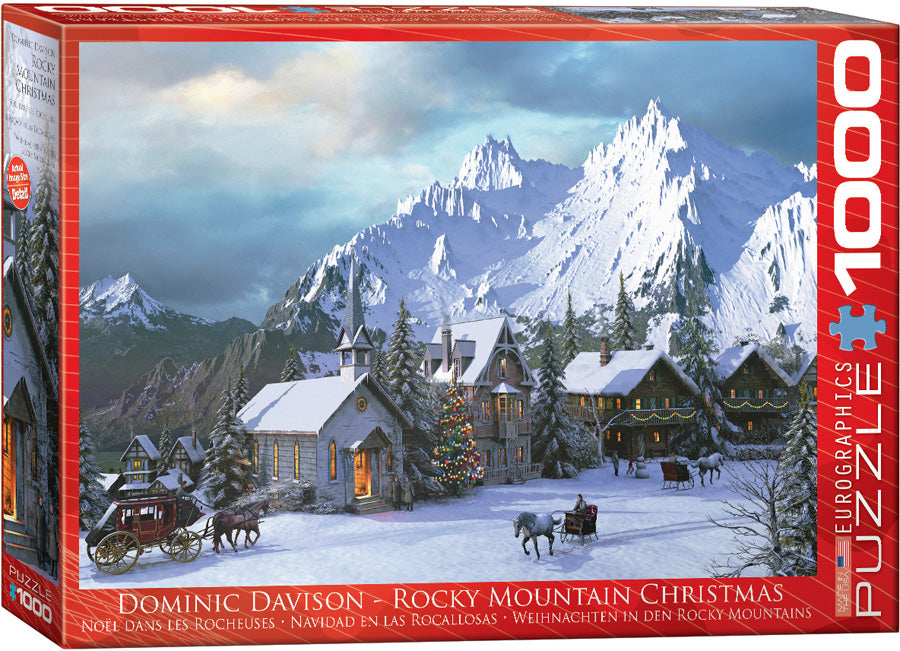 Puzzle Eurographics: 1000 piece Rocky Mountain Christmas by Dominic Davison