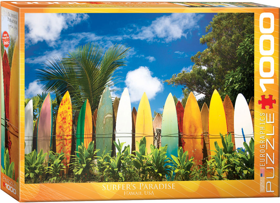 Puzzle Eurographics: 1000 piece Surfer's Paradise Hawaii