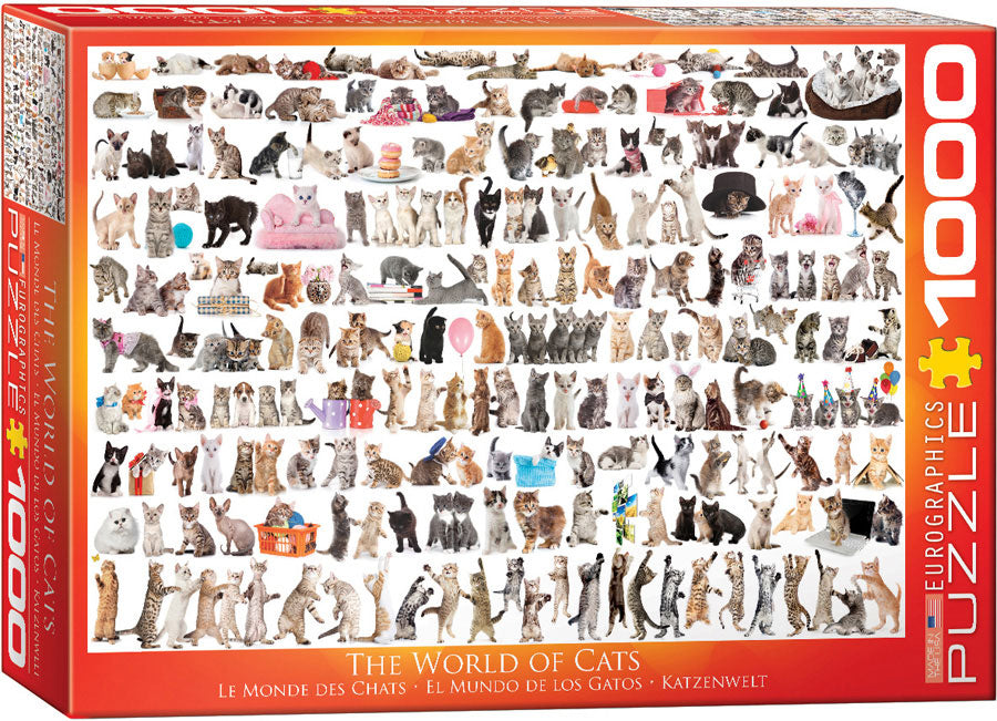 Puzzle Eurographics: 1000 piece The World of Cats