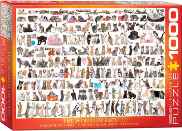 Puzzle Eurographics: 1000 piece The World of Cats