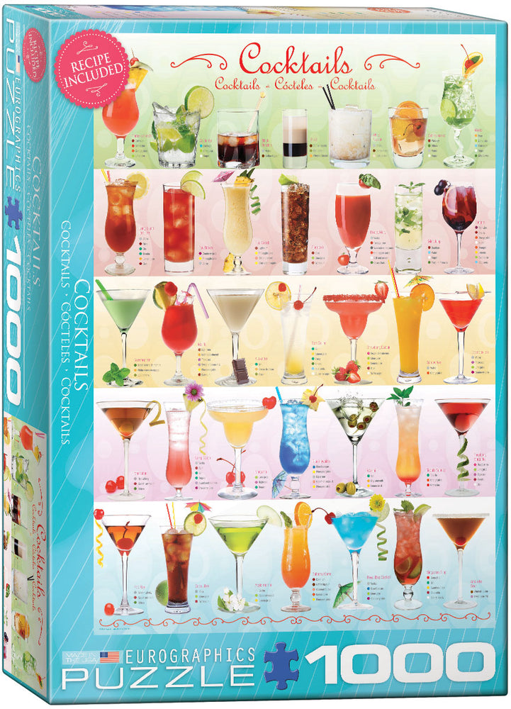 Puzzle Eurographics: 1000 piece Cocktails