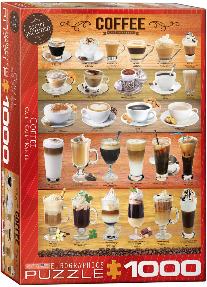 Puzzle Eurographics: 1000 piece Coffee
