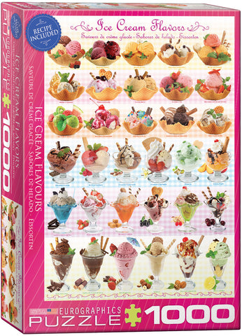 Puzzle Eurographics: 1000 piece Ice Cream Flavors