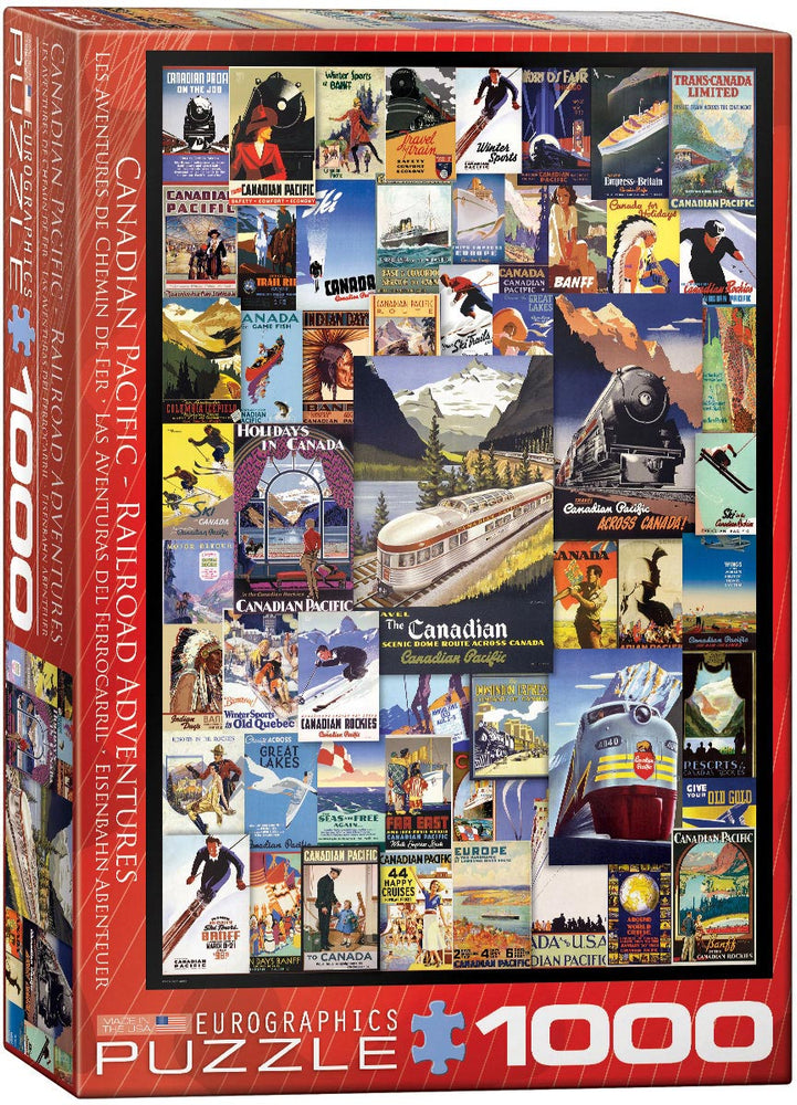 Puzzle Eurographics: 1000 piece Railroad Adventures