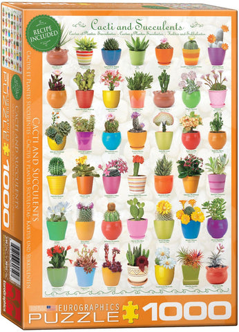 Puzzle Eurographics: 1000 piece Cacti & Succulents