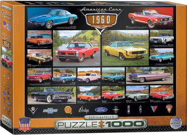 Puzzle Eurographics: 1000 piece American Cars of the 1960s