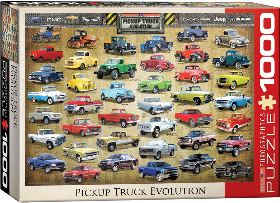 Puzzle Eurographics: 1000 piece Pickup Truck Evolution