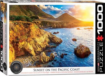 Puzzle Eurographics: 1000 piece Sunset on the Pacific Coast