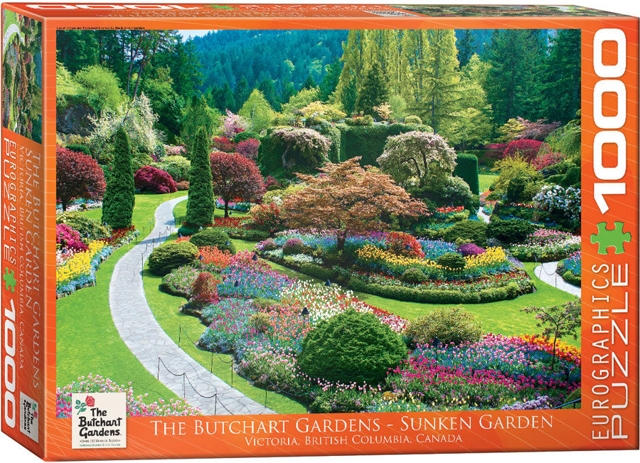Puzzle Eurographics: 1000 piece Sunken Garden - Butchart Gardens