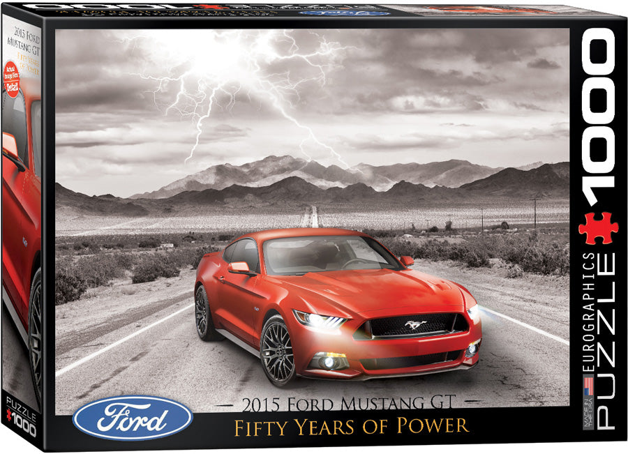 Puzzle Eurographics: 1000 piece Fifty Years of Power, Ford Mustang