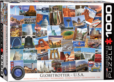 Puzzle Eurographics: 1000 piece Globetrotter USA