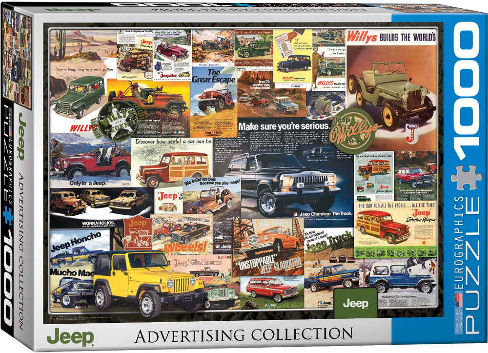Puzzle Eurographics: 1000 piece Jeep Advertising Collection