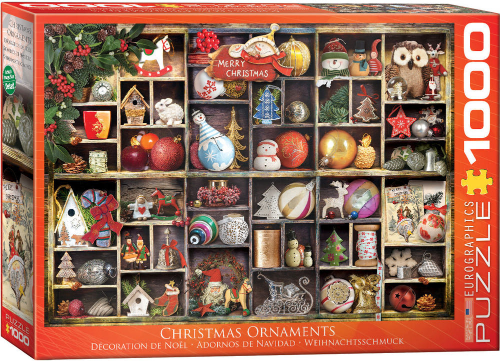 Puzzle Eurographics: 1000 piece Christmas Ornaments