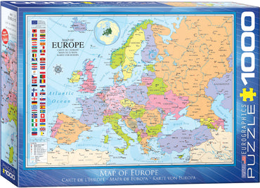 Puzzle Eurographics: 1000 piece Map of Europe