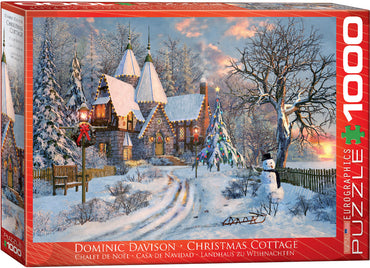Puzzle Eurographics: 1000 piece Christmas Cottage by Dominic Davison
