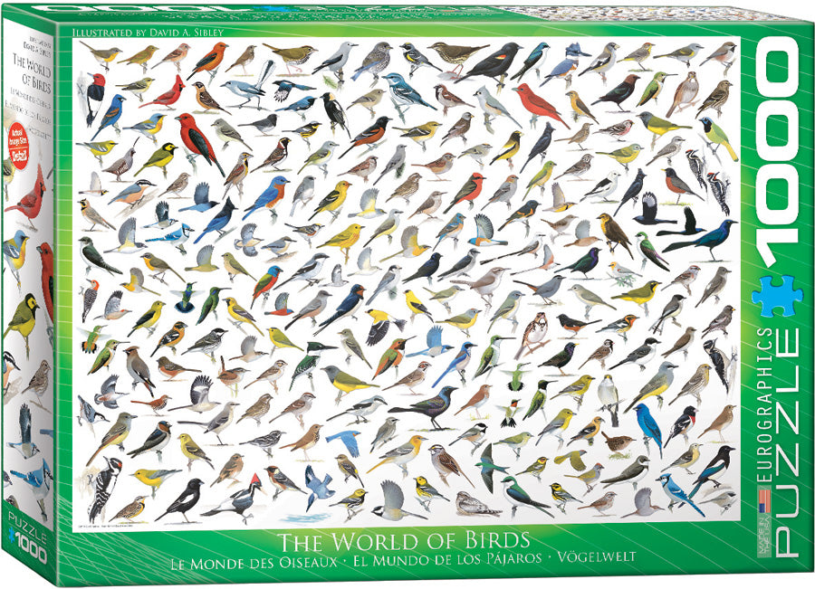 Puzzle Eurographics: 1000 piece The World of Birds by David Sibley