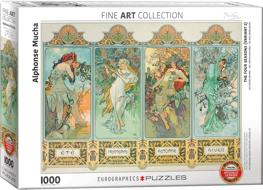 Puzzle Eurographics: 1000 piece Alphonse Mucha - The Four Seasons