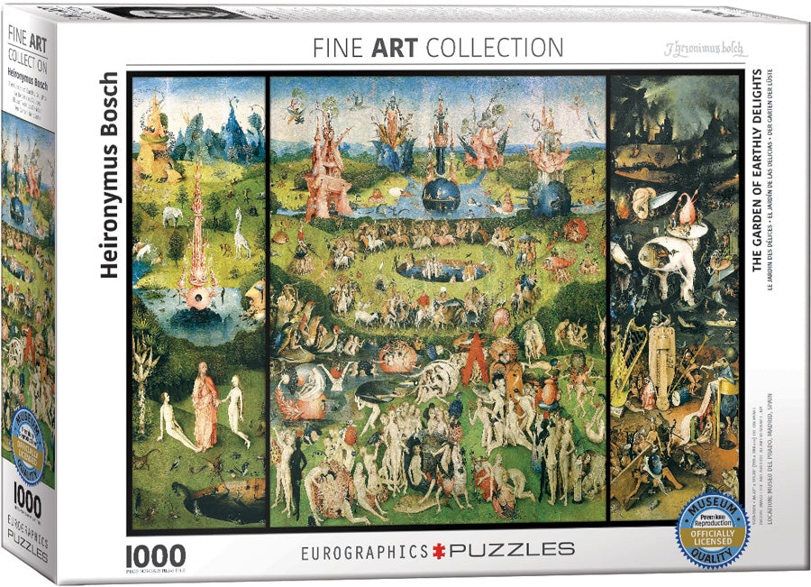 Puzzle Eurographics: 1000 piece Heironymus Bosch - The Garden of Earthly Delights