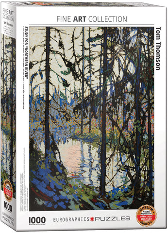 Puzzle Eurographics: 1000 piece Tom Thomson - Study for Northern River
