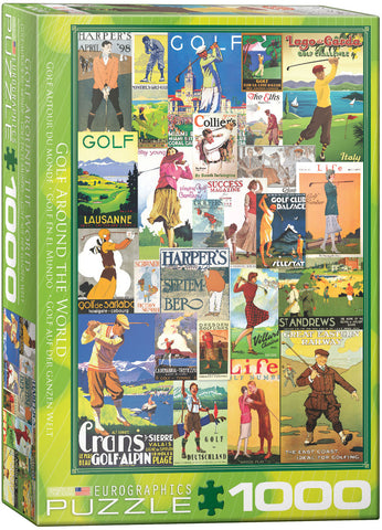 Puzzle Eurographics: 1000 piece Golf Around the World