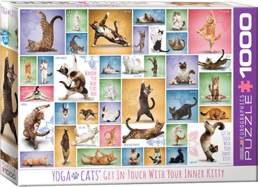 Puzzle Eurographics: 1000 piece Yoga Cats