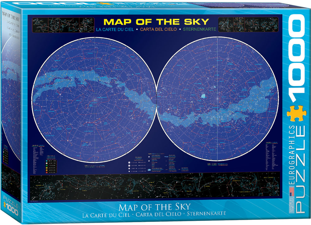 Puzzle Eurographics: 1000 piece Map of the Sky