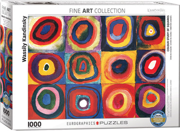 Puzzle Eurographics: 1000 piece Wassily Kandinsky - Color Study of Squares