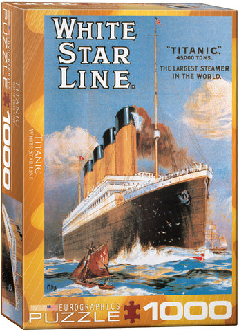 Puzzle Eurographics: 1000 piece Titanic - White Star Line