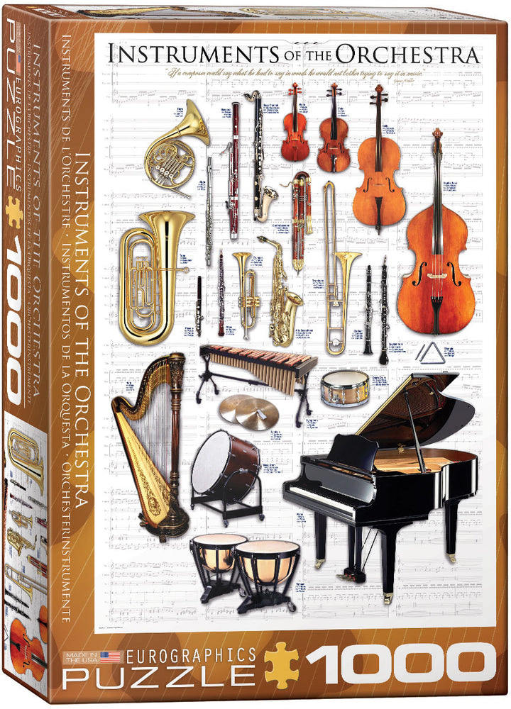 Puzzle Eurographics: 1000 piece Instruments of the Orchestra
