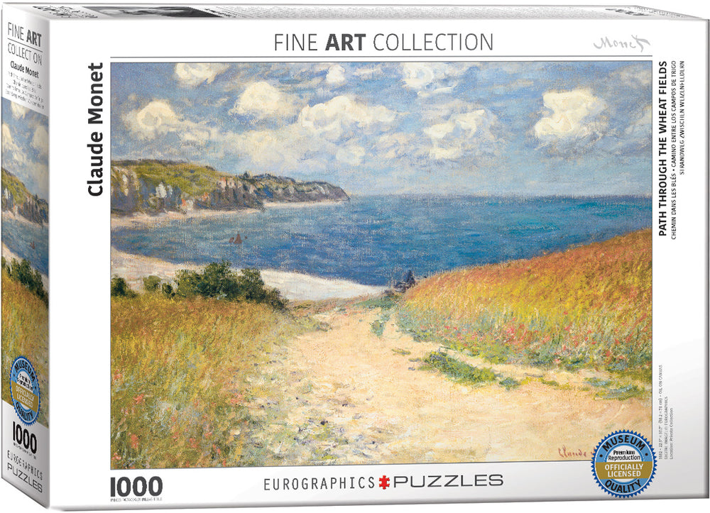 Puzzle Eurographics: 1000 piece Claude Monet - Path through the Wheat Fields