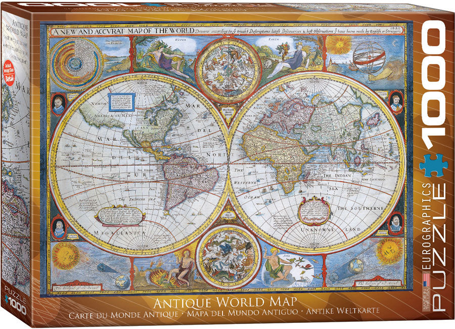 Puzzle Eurographics: 1000 piece Antique World Map