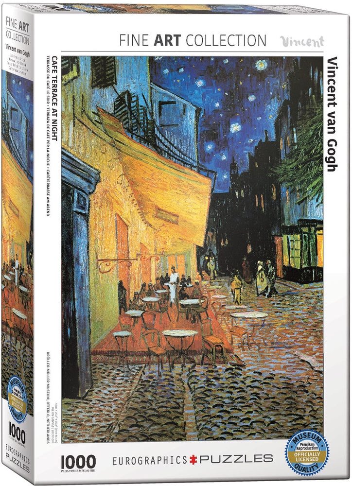 Puzzle Eurographics: 1000 piece Vincent Van Gogh - Café Terrace at Night