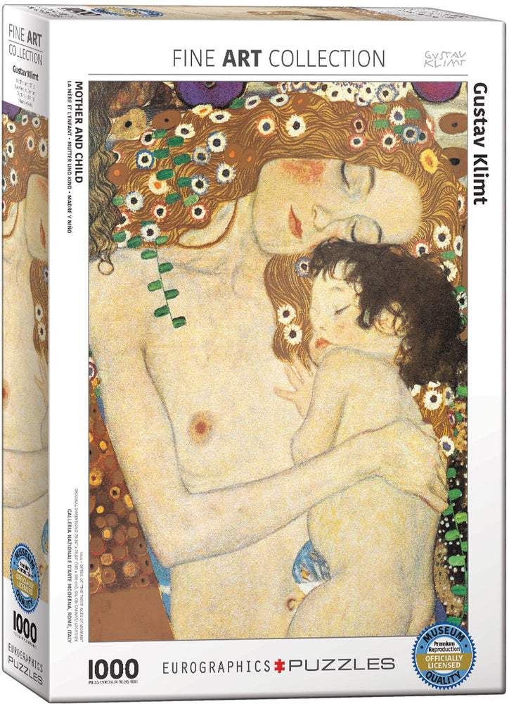 Puzzle Eurographics: 1000 piece Gustav Klimt - Mother and Child (Detail)