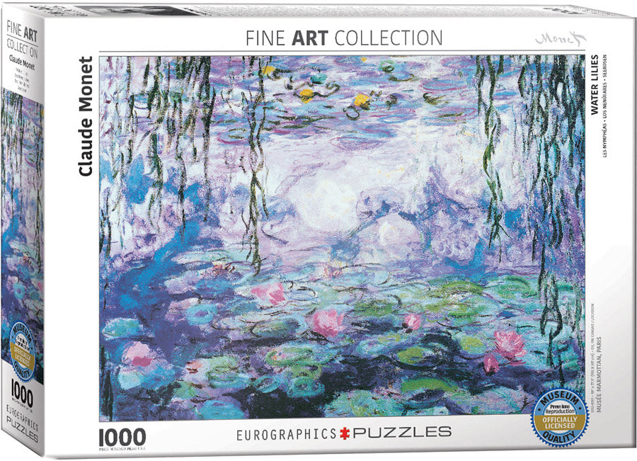 Puzzle Eurographics: 1000 piece Claude Monet - Waterlilies
