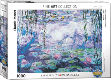 Puzzle Eurographics: 1000 piece Claude Monet - Waterlilies